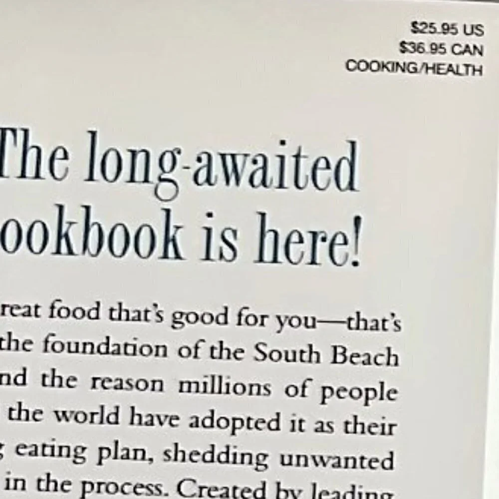 SOUTH BEACH DIET COOKBOOK - BY ARTHUR AGATSTON (HARDCOVER)